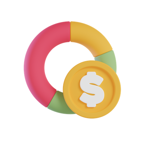 Gráfico financeiro  3D Icon