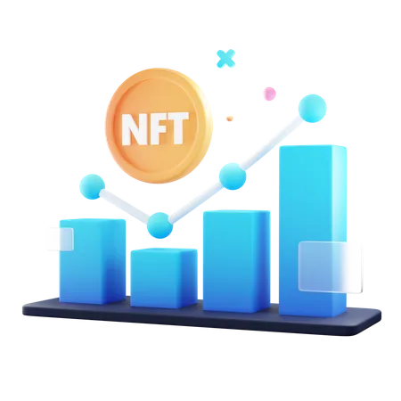 Gráfico nft  3D Icon