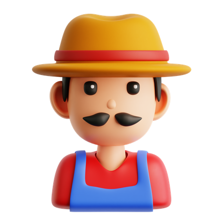 Agricultor  3D Icon