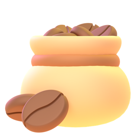 Grão de café  3D Icon