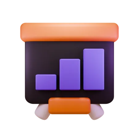 Graph  3D Icon