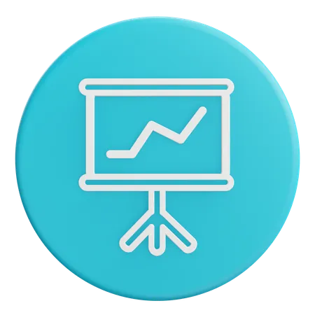 Graph analysis  3D Icon