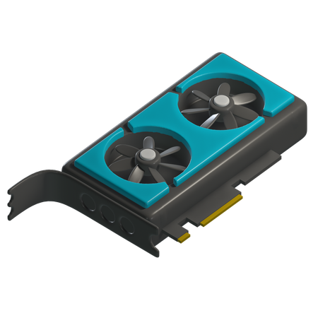 Graphic Card  3D Icon