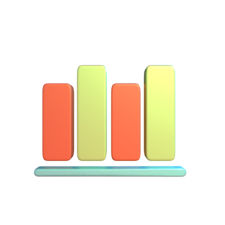 Diagramme à bandes  3D Icon