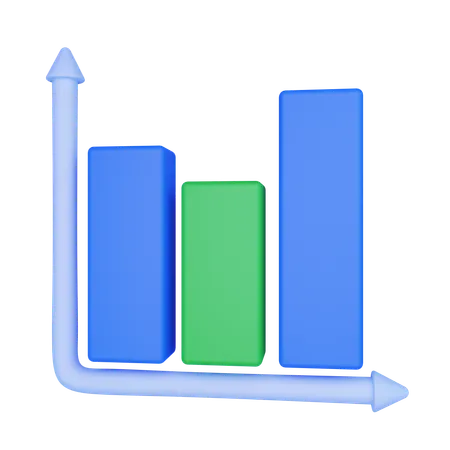 Graphique à barres  3D Icon