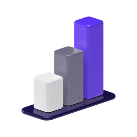 Diagramme à bandes  3D Illustration