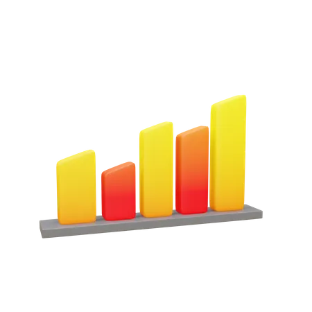 Diagramme à bandes  3D Icon