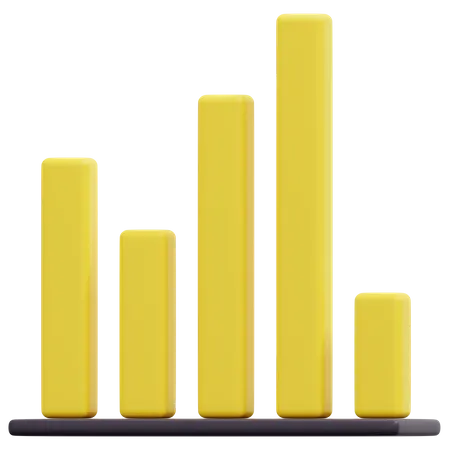Diagramme à bandes  3D Icon