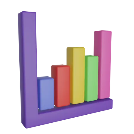 Diagramme à bandes  3D Icon