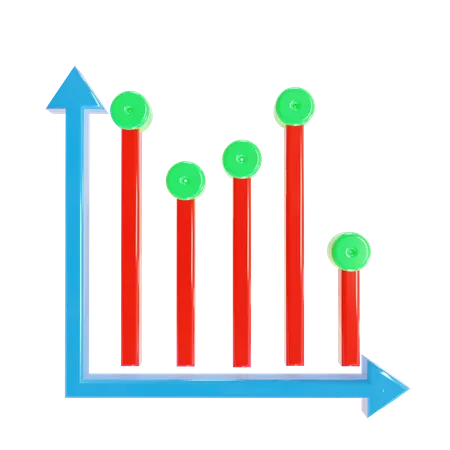 Graphique à barres  3D Icon