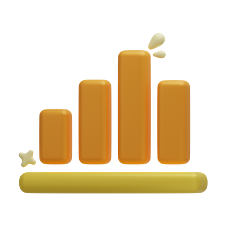 Diagramme à bandes  3D Icon