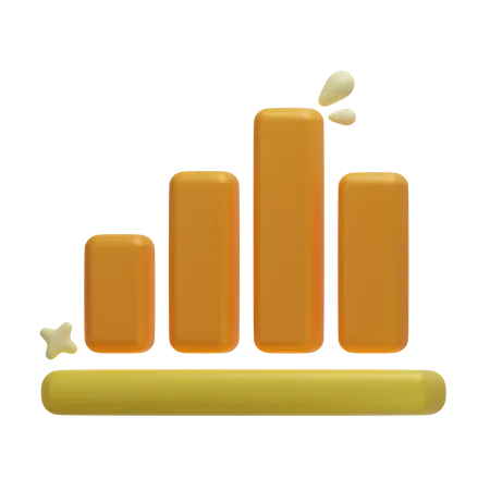 Diagramme à bandes  3D Icon