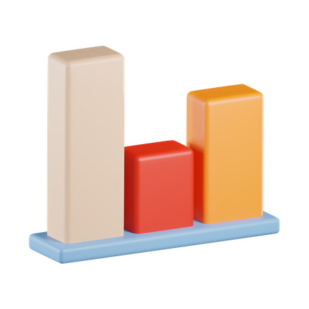 Statistique de graphique à barres  3D Icon