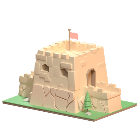 Great Wall Of China  3D Icon