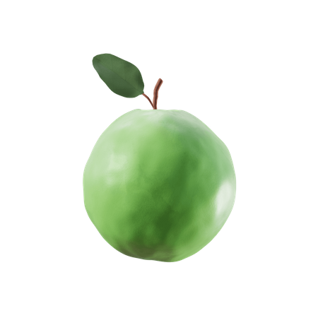 Green Apple  3D Illustration