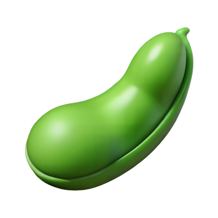 Green Bean  3D Icon