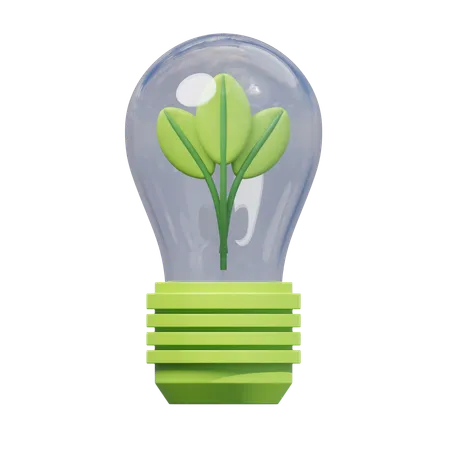 Green Electricity  3D Icon