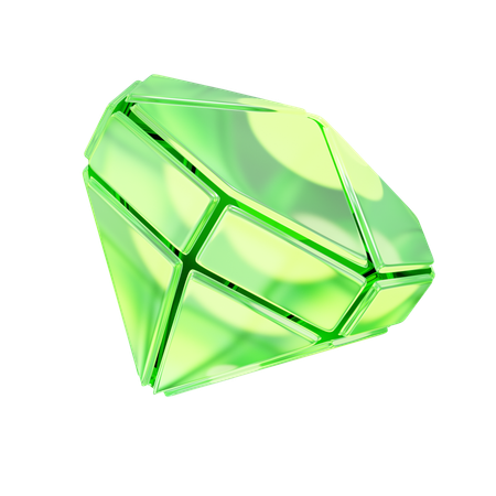 GREEN GEM  3D Icon