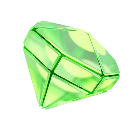 GREEN GEM  3D Icon