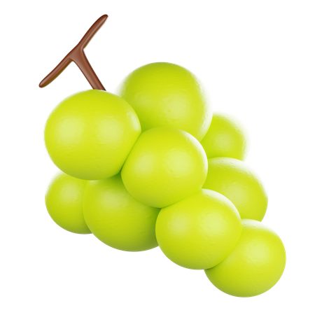 Green Grape  3D Icon