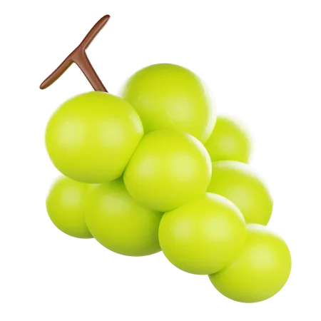 Green Grape  3D Icon