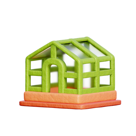 Green House  3D Icon