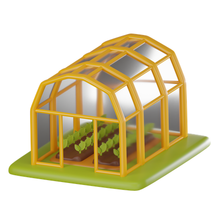 Green House  3D Icon