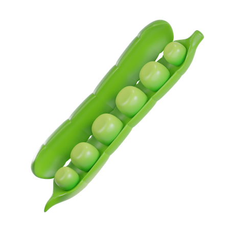 Green Peas  3D Illustration