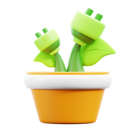 Green plant  3D Icon