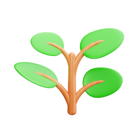 緑の植物  3D Icon