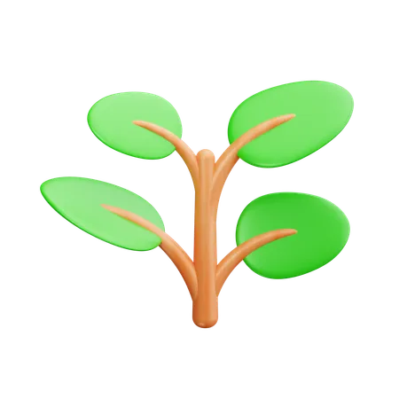 Green Plants  3D Icon