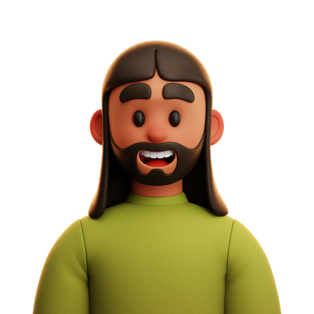 GREEN SHIRT MAN  3D Icon