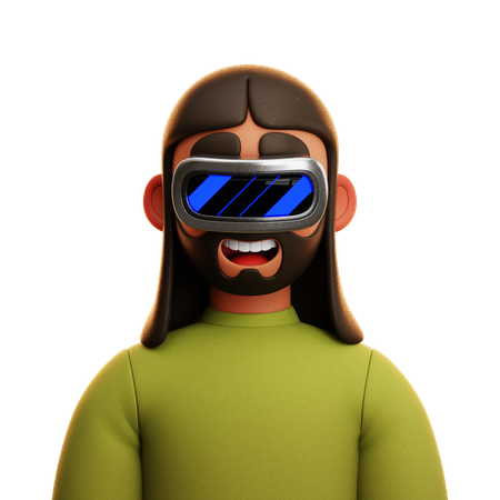 GREEN SHIRT MAN  3D Icon