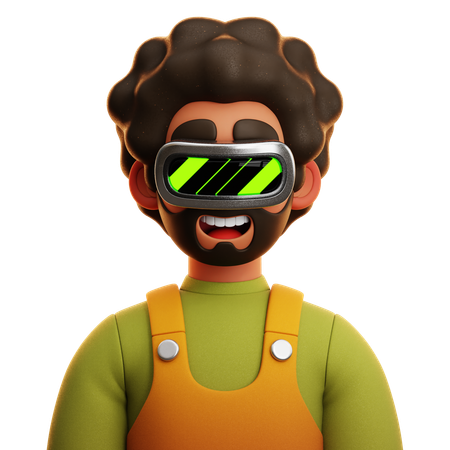 GREEN SHIRT MAN  3D Icon