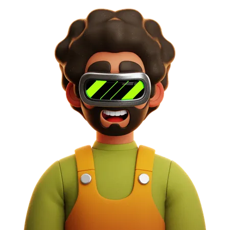 GREEN SHIRT MAN  3D Icon