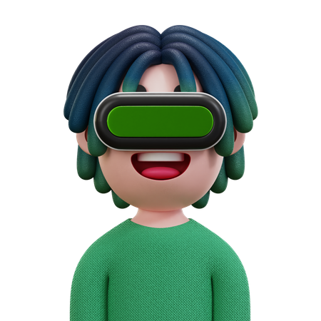 Green Shirt Man  3D Icon