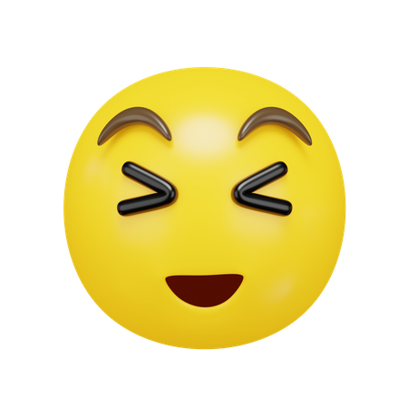 Grinning Squinting Face  3D Emoji