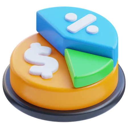 Gross margin  3D Icon