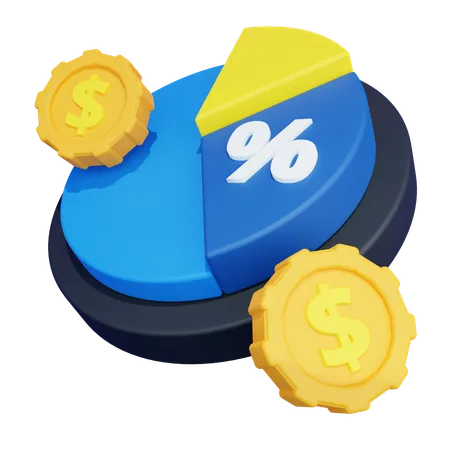 Gross Margin  3D Icon