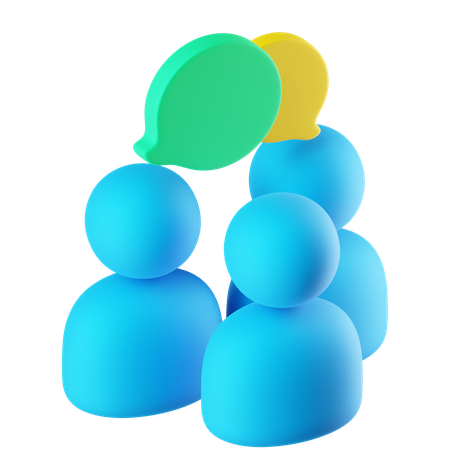 Group Chat  3D Icon