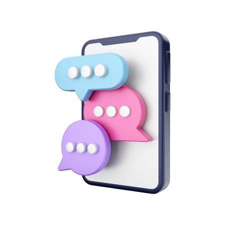 Group Chat  3D Illustration