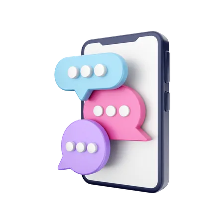 Group Chat  3D Illustration