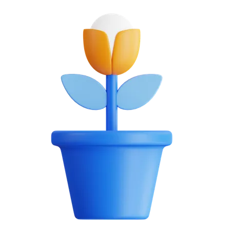 Growing plants  3D Icon