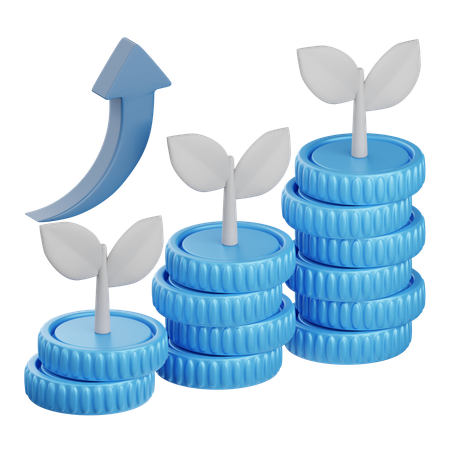 Growth  3D Icon