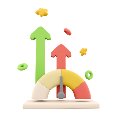 Growth Arrow  3D Icon