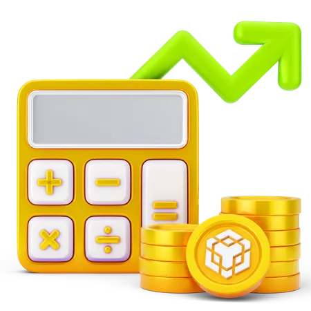 Growth Calculation  3D Icon