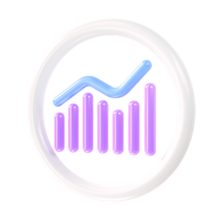 Growth Chart  3D Icon