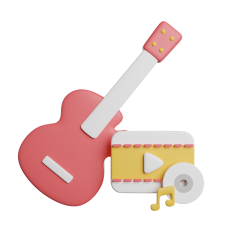 Guitar  3D Icon