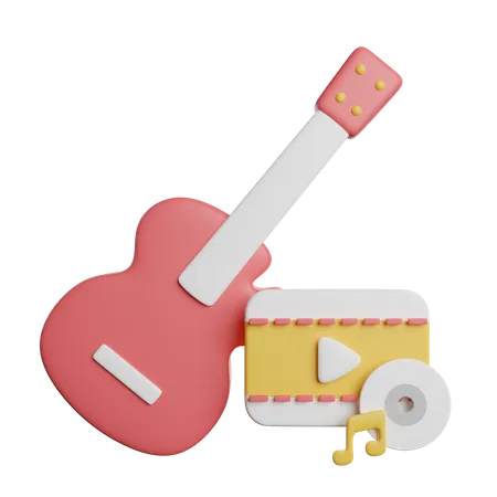 Guitar  3D Icon