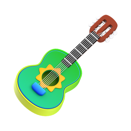 Guitarra  3D Icon